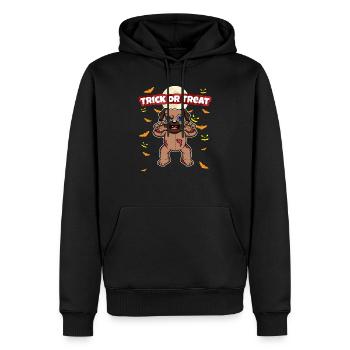 Trick Or Treat Scary Creepy Halloween Monster - Männer Premium Bio Hoodie - Schwarz - Vorne - Nico (187cm)