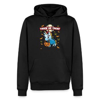 Trick Or Treat Scary Creepy Halloween Monster - Männer Premium Bio Hoodie - Schwarz - Vorne - Nico (187cm)