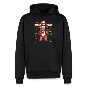 Trick Or Treat Scary Creepy Halloween Monster - Männer Premium Bio Hoodie - Schwarz - Vorne - Nico (187cm)