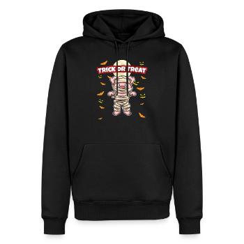 Truc ou traiter effrayant monstre d’Halloween effrayant - Sweat à capuche Premium bio Homme - noir - Devant - Nico (187cm)