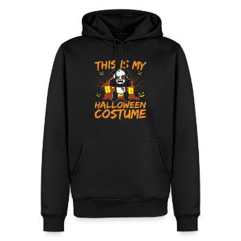 Animal effrayant et effrayant C’est mon costume d’Halloween - Sweat à capuche Premium bio Homme - noir - Devant - Nico (187cm)