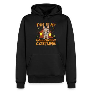 Animal effrayant et effrayant C’est mon costume d’Halloween - Sweat à capuche Premium bio Homme - noir - Devant - Nico (187cm)