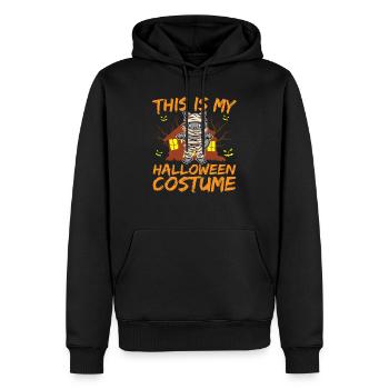 Animal effrayant et effrayant C’est mon costume d’Halloween - Sweat à capuche Premium bio Homme - noir - Devant - Nico (187cm)