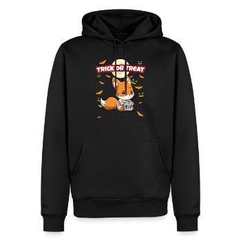 Truc ou traiter effrayant monstre d’Halloween effrayant - Sweat à capuche Premium bio Homme - noir - Devant - Nico (187cm)