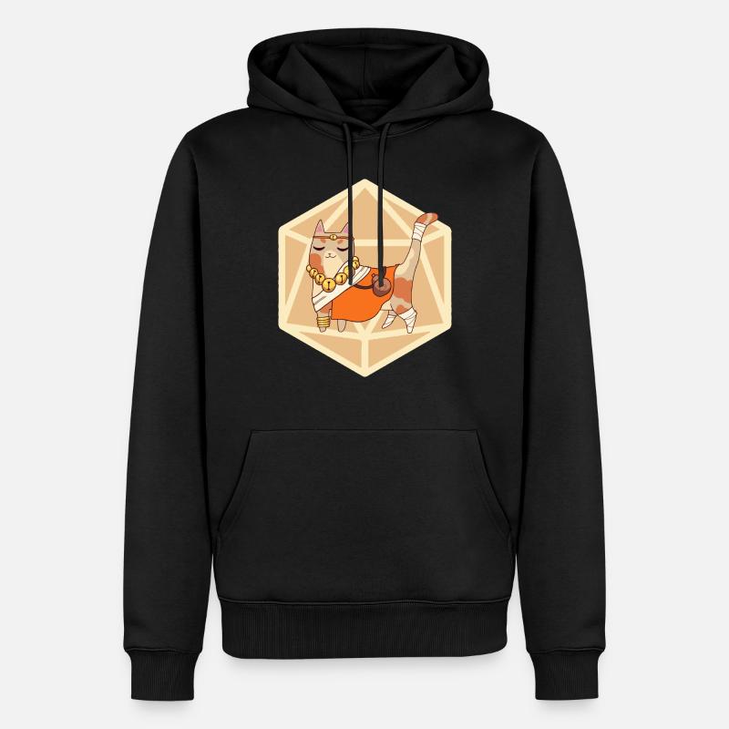 miaulement de moine - Sweat à capuche Premium bio Homme - noir
