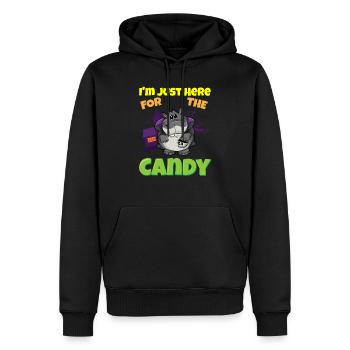 I'm Just Here For The Candy Scary Halloween Beast - Männer Premium Bio Hoodie - Schwarz - Vorne - Nico (187cm)