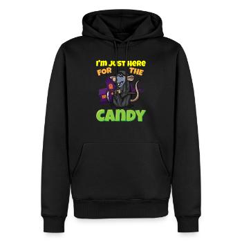 I'm Just Here For The Candy Scary Halloween Beast - Männer Premium Bio Hoodie - Schwarz - Vorne - Nico (187cm)