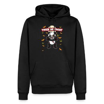 Trick Or Treat Scary Creepy Halloween Monster - Männer Premium Bio Hoodie - Schwarz - Vorne - Nico (187cm)
