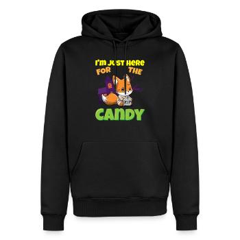 I'm Just Here For The Candy Scary Halloween Beast - Männer Premium Bio Hoodie - Schwarz - Vorne - Nico (187cm)