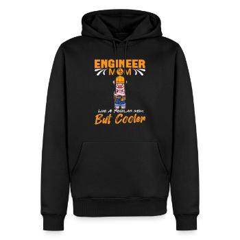 Engineer Mom Like A Regualr Mom But Cooler - Men’s Premium Organic Hoodie - black - Front - Nico (187cm)