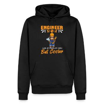 Engineer Mom Like A Regualr Mom But Cooler - Men’s Premium Organic Hoodie - black - Front - Nico (187cm)