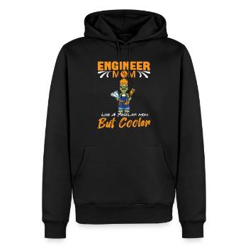 Engineer Mom Like A Regualr Mom But Cooler - Men’s Premium Organic Hoodie - black - Front - Nico (187cm)