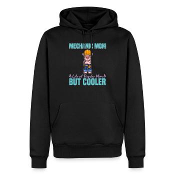 Mechanic Mom Like A Regualr Mom But Cooler - Männer Premium Bio Hoodie - Schwarz - Vorne - Nico (187cm)