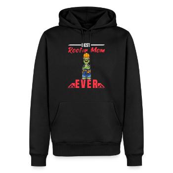 Best Roofer Mom Ever Roofing Crafts Mother - Männer Premium Bio Hoodie - Schwarz - Vorne - Nico (187cm)