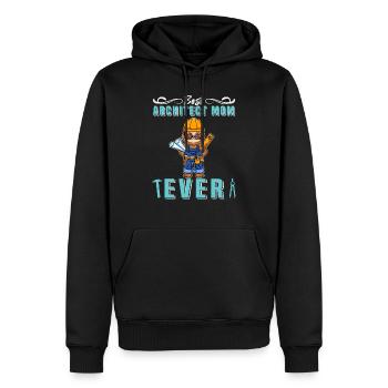 Best Architect Mom Ever Technical Drawing Mother - Männer Premium Bio Hoodie - Schwarz - Vorne - Nico (187cm)