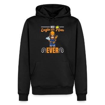 Best Engineer Mom Ever Construction Worker Mommy - Men’s Premium Organic Hoodie - black - Front - Nico (187cm)