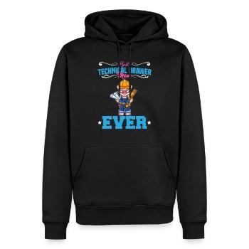 Best Technical Drawer Mom Ever Funny Archtect Gift - Männer Premium Bio Hoodie - Schwarz - Vorne - Nico (187cm)