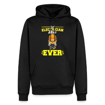 Best Electrician Mom Ever Electronic Technician - Men’s Premium Organic Hoodie - black - Front - Nico (187cm)