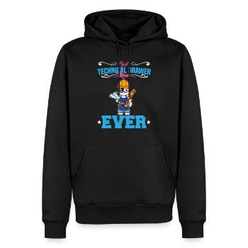 Best Technical Drawer Mom Ever Funny Archtect Gift - Männer Premium Bio Hoodie - Schwarz - Vorne - Nico (187cm)