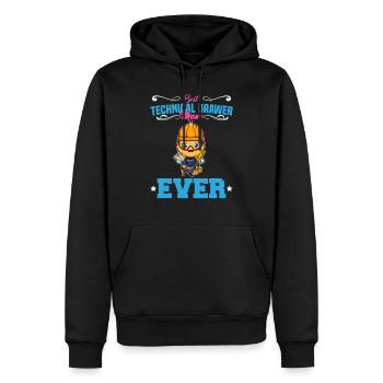 Best Technical Drawer Mom Ever Funny Archtect Gift - Männer Premium Bio Hoodie - Schwarz - Vorne - Nico (187cm)