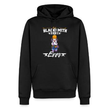 Best Blacksmith Mom Ever Metal Work Forge Hammer - Männer Premium Bio Hoodie - Schwarz - Vorne - Nico (187cm)