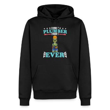 Meilleure maman plombier de tous les temps Artisanat de technicien en plomberie - Sweat à capuche Premium bio Homme - noir - Devant - Nico (187cm)