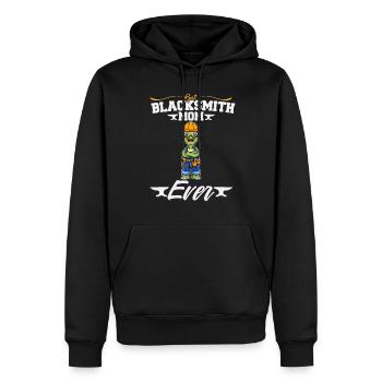 Best Blacksmith Mom Ever Metal Work Forge Hammer - Männer Premium Bio Hoodie - Schwarz - Vorne - Nico (187cm)