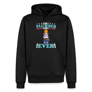 Meilleure maman plombier de tous les temps Artisanat de technicien en plomberie - Sweat à capuche Premium bio Homme - noir - Devant - Nico (187cm)