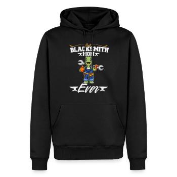 Best Blacksmith Mom Ever Metal Work Forge Hammer - Männer Premium Bio Hoodie - Schwarz - Vorne - Nico (187cm)