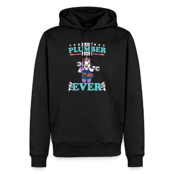 Meilleure maman plombier de tous les temps Artisanat de technicien en plomberie - Sweat à capuche Premium bio Homme - noir - Devant - Nico (187cm)