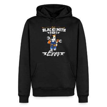 Best Blacksmith Mom Ever Metal Work Forge Hammer - Männer Premium Bio Hoodie - Schwarz - Vorne - Nico (187cm)