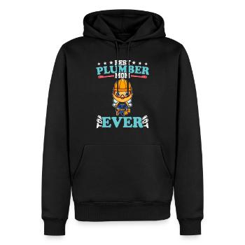 Meilleure maman plombier de tous les temps Artisanat de technicien en plomberie - Sweat à capuche Premium bio Homme - noir - Devant - Nico (187cm)