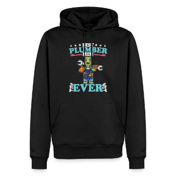 Meilleure maman plombier de tous les temps Artisanat de technicien en plomberie - Sweat à capuche Premium bio Homme - noir - Devant - Nico (187cm)
