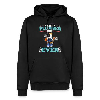 Meilleure maman plombier de tous les temps Artisanat de technicien en plomberie - Sweat à capuche Premium bio Homme - noir - Devant - Nico (187cm)