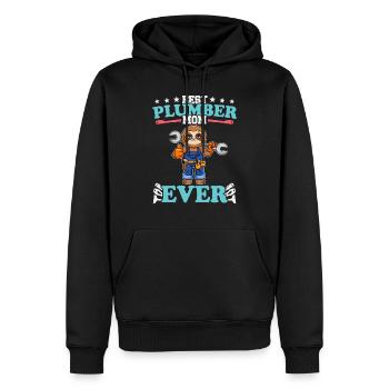 Meilleure maman plombier de tous les temps Artisanat de technicien en plomberie - Sweat à capuche Premium bio Homme - noir - Devant - Nico (187cm)