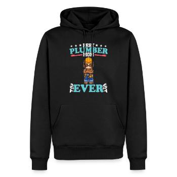 Meilleure maman plombier de tous les temps Artisanat de technicien en plomberie - Sweat à capuche Premium bio Homme - noir - Devant - Nico (187cm)