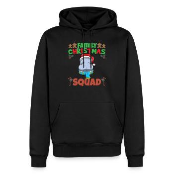 Family Matching Christmas Squad X-Mas Holidays - Männer Premium Bio Hoodie - Schwarz - Vorne - Nico (187cm)