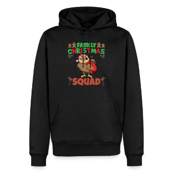 Family Matching Christmas Squad X-Mas Holidays - Männer Premium Bio Hoodie - Schwarz - Vorne - Nico (187cm)