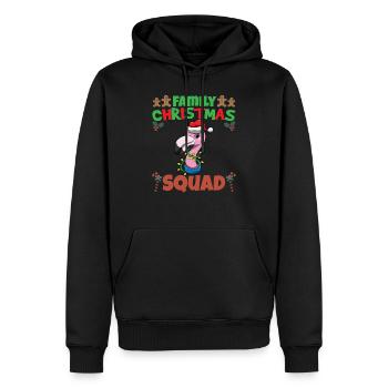Family Matching Christmas Squad X-Mas Holidays - Männer Premium Bio Hoodie - Schwarz - Vorne - Nico (187cm)