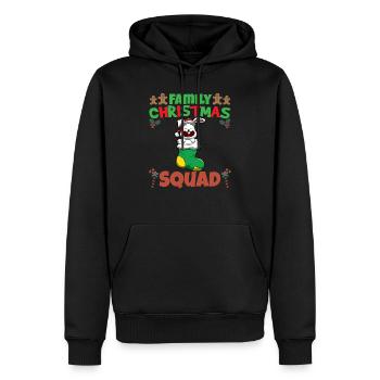 Family Matching Christmas Squad X-Mas Holidays - Männer Premium Bio Hoodie - Schwarz - Vorne - Nico (187cm)