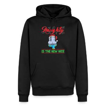 Coquin est le nouveau Noël de Noël Nice - Sweat à capuche Premium bio Homme - noir - Devant - Nico (187cm)