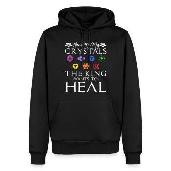 Reiki Meister Heilung Kristalle Chakra Reiki - Männer Premium Bio Hoodie - Schwarz - Vorne - Nico (187cm)