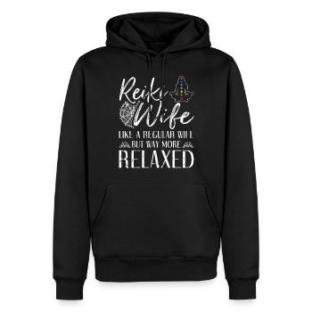 Spirituelles Helaer Chakra Ehefrau Reiki - Männer Premium Bio Hoodie - Schwarz - Vorne - Nico (187cm)