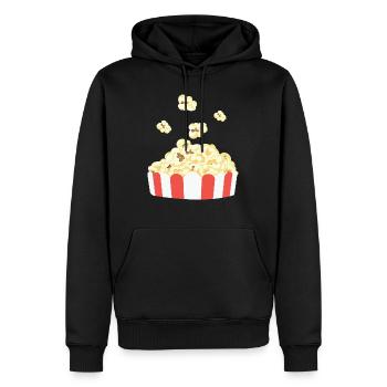 Popcorn Cheatday Movienight Sweet Mood Mood - Sweat à capuche Premium bio Homme - noir - Devant - Nico (187cm)