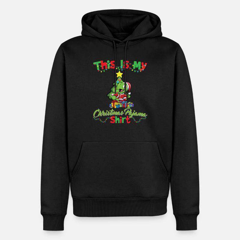 Ceci est ma chemise de pyjama de Noël pyjama pyjama - Sweat à capuche Premium bio Homme - noir
