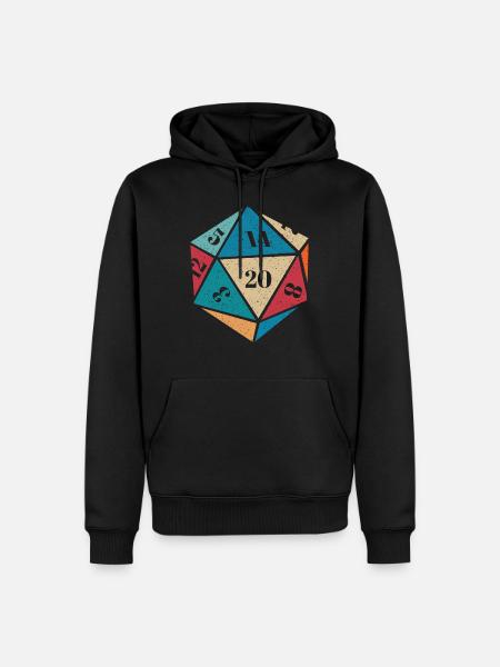 RPG rpg tabletop roleplaying games gamer role-play - Herre Premium økologisk hoodie - sort