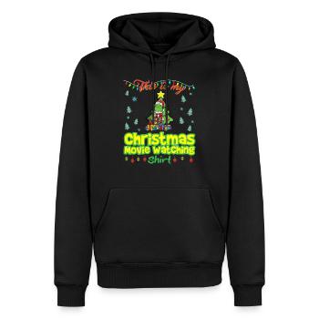 Ceci est ma chemise de film de Noël - Sweat à capuche Premium bio Homme - noir - Devant - Nico (187cm)