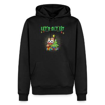 Let's Get Lit Advent Season Christmas Party X-Mas - Men’s Premium Organic Hoodie - black - Front - Nico (187cm)