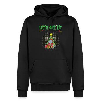 Let's Get Lit Advent Season Christmas Party X-Mas - Men’s Premium Organic Hoodie - black - Front - Nico (187cm)
