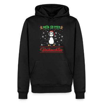 Mein Erstes Weihnachten Baby 1 Jahr Heilig Abend - Männer Premium Bio Hoodie - Schwarz - Vorne - Nico (187cm)